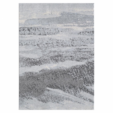 Palacedesigns 5 x 8 ft. Abstract Mist Modern Area Rug - Blue & Grey PA3684196